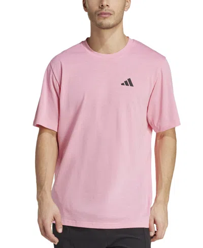 Adidas Originals Men's Essentials Feel Ready Logo Training T-shirt In Pink