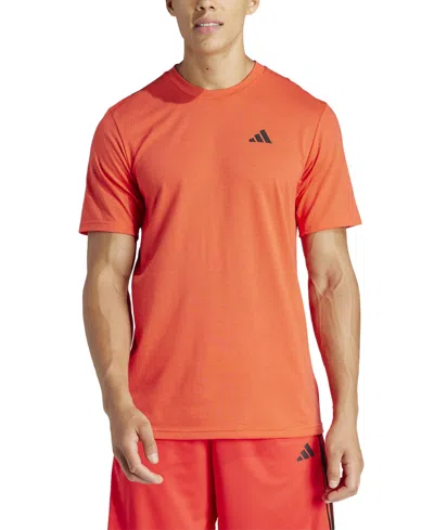 Adidas Originals Men's Essentials Feel Ready Logo Training T-shirt In Brite Orange Red