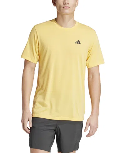 Adidas Originals Men's Essentials Feel Ready Logo Training T-shirt In Semi Spark,black