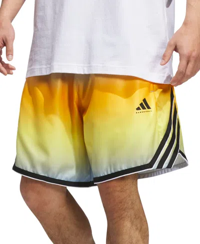 Adidas Originals Men's Faded 3-stripes Logo Shorts In White