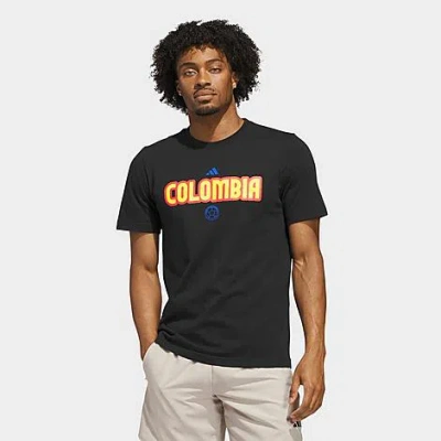 Adidas Originals Men's Fifa World Cup 2026 Colombia Home T-shirt In Black