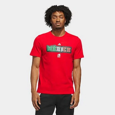 Adidas Originals Men's Fifa World Cup 2026 Mexico Home Graphic T-shirt In Red