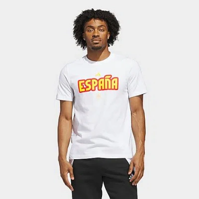 Adidas Originals Men's Fifa World Cup 2026 Spain Home T-shirt In White