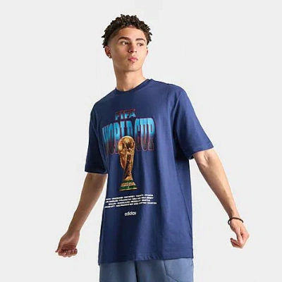 Adidas Originals Men's Fifa World Cup 26 Tour Trophy Graphic T-shirt In Blue