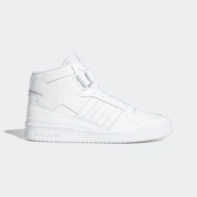 Adidas Originals Forum Mid Sneakers In Triple White