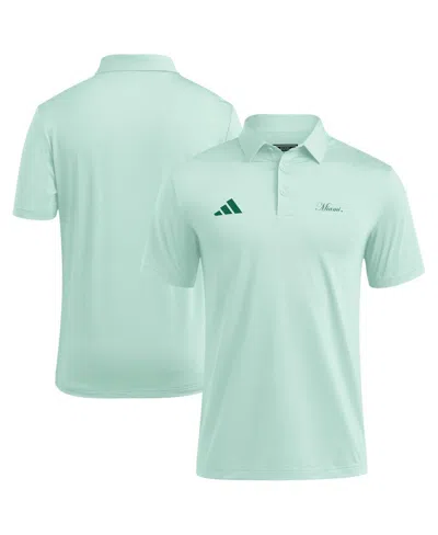 Adidas Originals Adidas Green Miami Hurricanes Ultimate 365 Polo
