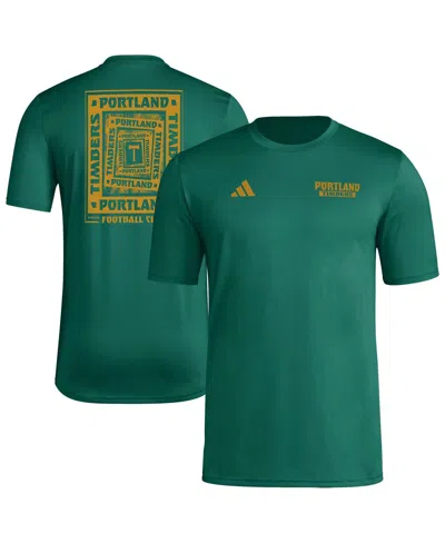 Adidas Originals Men's Green Portland Timbers Local Wrap T-shirt