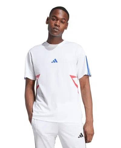 Adidas Originals Men's House Of Tiro Color Block T-shirt In White