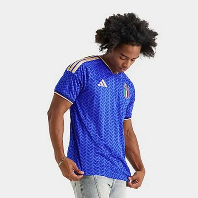 Adidas Originals Mens Adidas Italy 26 Home Replica Jersey In Blue/gold