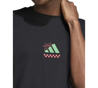 Adidas Originals Men's Lounge Pizza Graphic T-shirt In Black