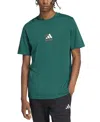 Adidas Originals Men's Lounge Pizza Graphic T-shirt In Cgreen