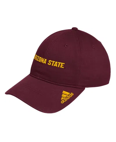 Adidas Originals Men's Maroon Arizona State Sun Devils Locker Room Wordmark Slouch Adjustable Hat