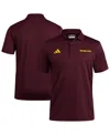 Adidas Originals Men's Maroon Arizona State Sun Devils Ultimate 365 Ottoman Polo Shirt In Burgundy