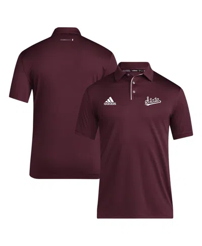Adidas Originals Men's Maroon Mississippi State Bulldogs 2024 Coaches Aeroready Polo