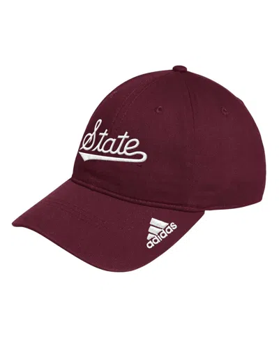 Adidas Originals Men's Maroon Mississippi State Bulldogs Locker Room Athlete Pack Slouch Adjustable Hat