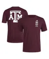 Adidas Originals Men's Maroon Texas A&m Aggies Reverse Retro Baseball 2 Hit T-shirt In Maroon