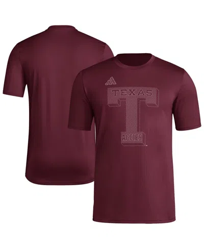 Adidas Originals Men's Maroon Texas A M Aggies Locker Local Impression T-shirt In Burgundy