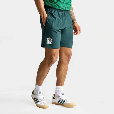 Adidas Originals Men's Mexico Soccer Tiro Travel Shorts In Blue