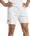 Adidas Originals Men's Moisture-wicking Club Tennis Graphic Shorts In White,grey