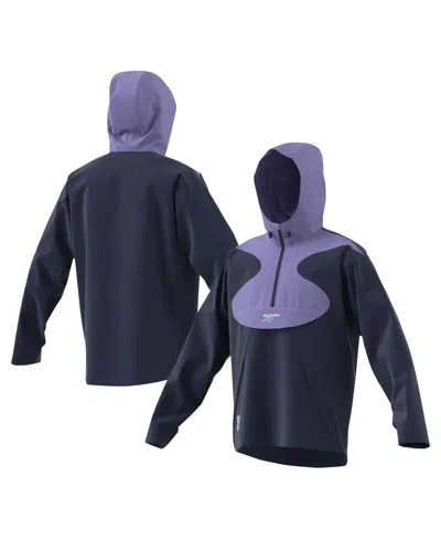 Adidas Originals Men's Navy Arsenal Half-zip Hoodie Windbreaker Jacket
