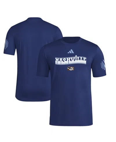 Adidas Originals Men's Navy Nashville Sc 2025 Archive Collection Jersey Hook T-shirt In Blue