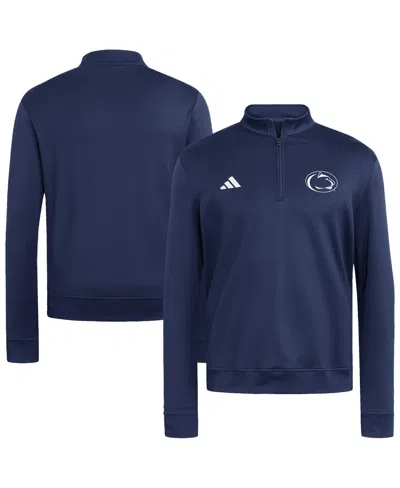 Adidas Originals Men's Navy Penn State Nittany Lions Ultimate365 Cozy Quarter-zip Pullover Sweatshirt In Blue