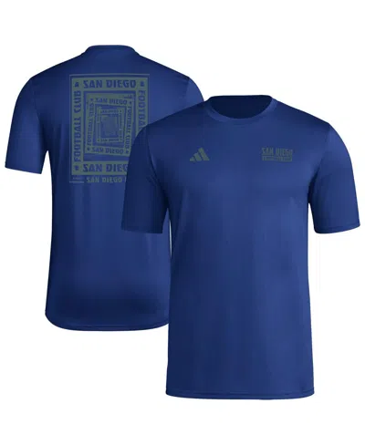 Adidas Originals Men's Navy San Diego Fc Local Wrap T-shirt In Blue