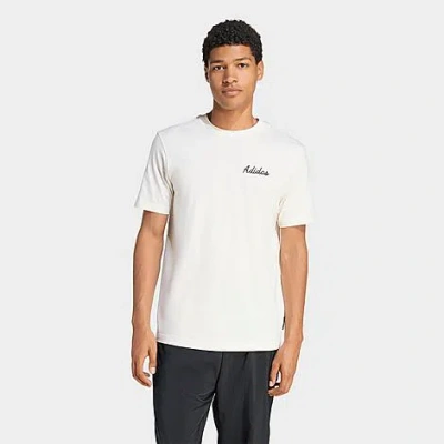 Adidas Originals Men's Novelty Bowl Graphic T-shirt In White