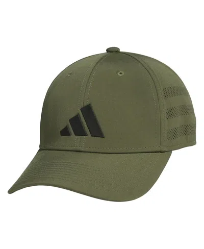 Adidas Originals Men's Olive Gameday Flex Hat In Green