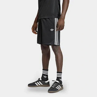 Adidas Originals Men's Originals 3-stripes Loose Engineered Shorts In Black