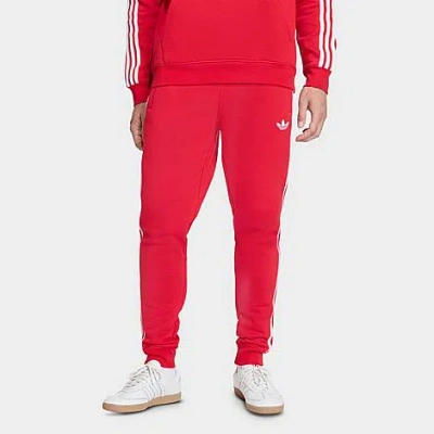 Adidas Originals Mens  Adicolor 3-stripes Sweat Pants In Better Scarlet