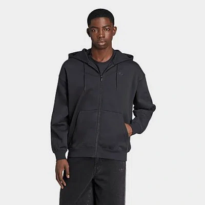 Adidas Originals Men's Originals Adicolor Oversized Full-zip Hoodie In Black