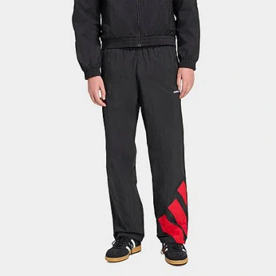 Adidas Originals Mens  Adicolor Blocked Track Pants In Black/better Scarlet