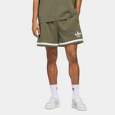 Adidas Originals Men's Originals Basketball Shorts In Green