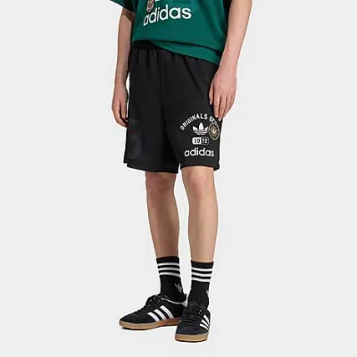 Adidas Originals Men's Originals Department Graphic Mesh Shorts In Black