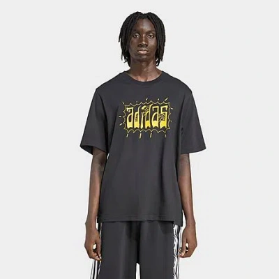 Adidas Originals Men's Originals Distressed Oversized T-shirt In Gray