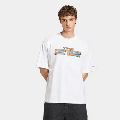 Adidas Originals Adidas New York City Cotton Graphic T-shirt In White