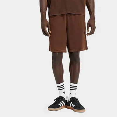 Adidas Originals Men's Originals Premium Essentials Retro Washed Shorts In Brown