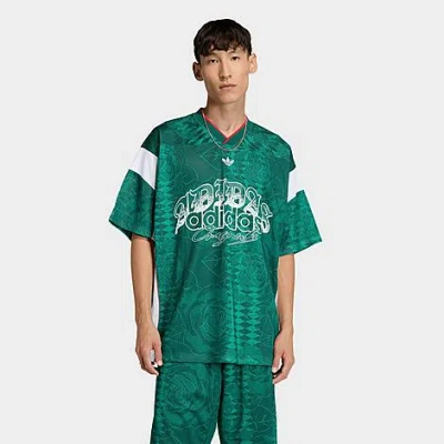 Adidas Originals Men's Originals Roses Lifestyle Soccer Jersey In Green