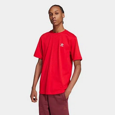 Adidas Originals Men's Originals Trefoil Essentials T-shirt In Red