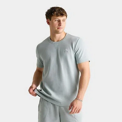 Adidas Originals Men's Originals Trefoil Essentials Waffle T-shirt In Blue