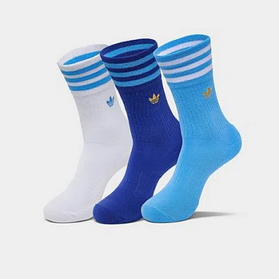 Adidas Originals Men's Originals U Argentina Roller Crew Socks (3-pack) In Multi