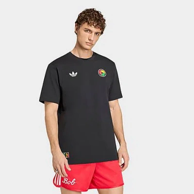 Adidas Originals Men's Originals X Bob Marley Football Is Freedom T-shirt In Black