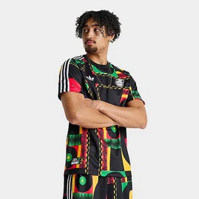 Adidas Originals X Bob Marley Striped Patterned T-shirt In Multi