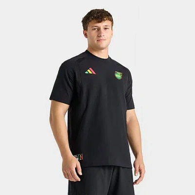 Adidas Originals Men's Originals X Bob Marley Jamaica Tiro Travel T-shirt In Black