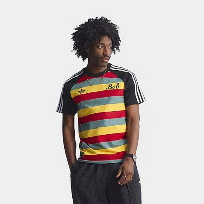 Adidas Originals Men's Originals X Bob Marley Og Striped T-shirt In Multi