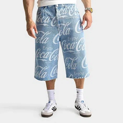 Adidas Originals Adidas X Coca-cola Classic Sport Denim Short In Blue