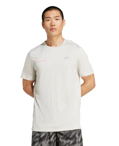 Adidas Originals Men's Own The Run Melange T-shirt In Gray