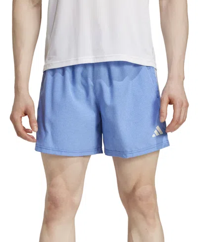 Adidas Originals Men's Own The Run Moisture-wicking Drawstring 7" Shorts In Multi