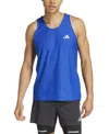 Adidas Originals Men's Own The Run Moisture-wicking Tank Top In Blue